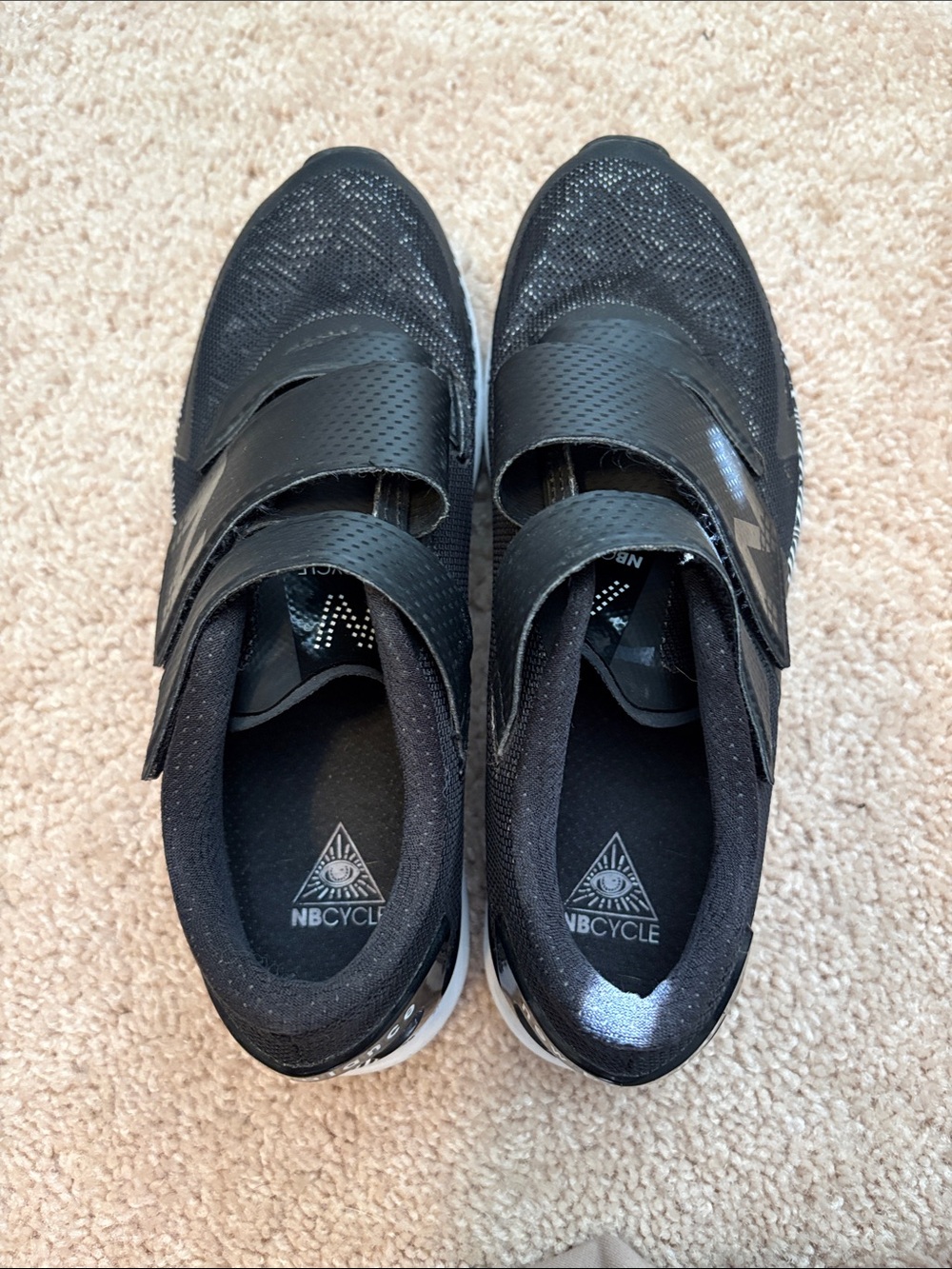 New Balance Black Athletic Slip-On Cycling Shoes